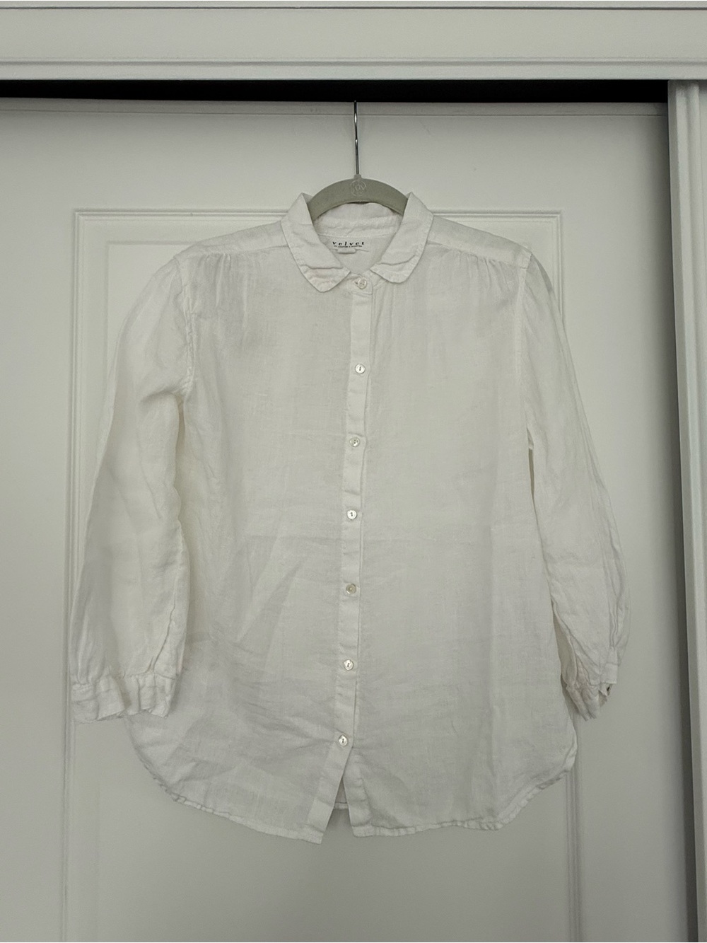 Velvet Linen Blouse